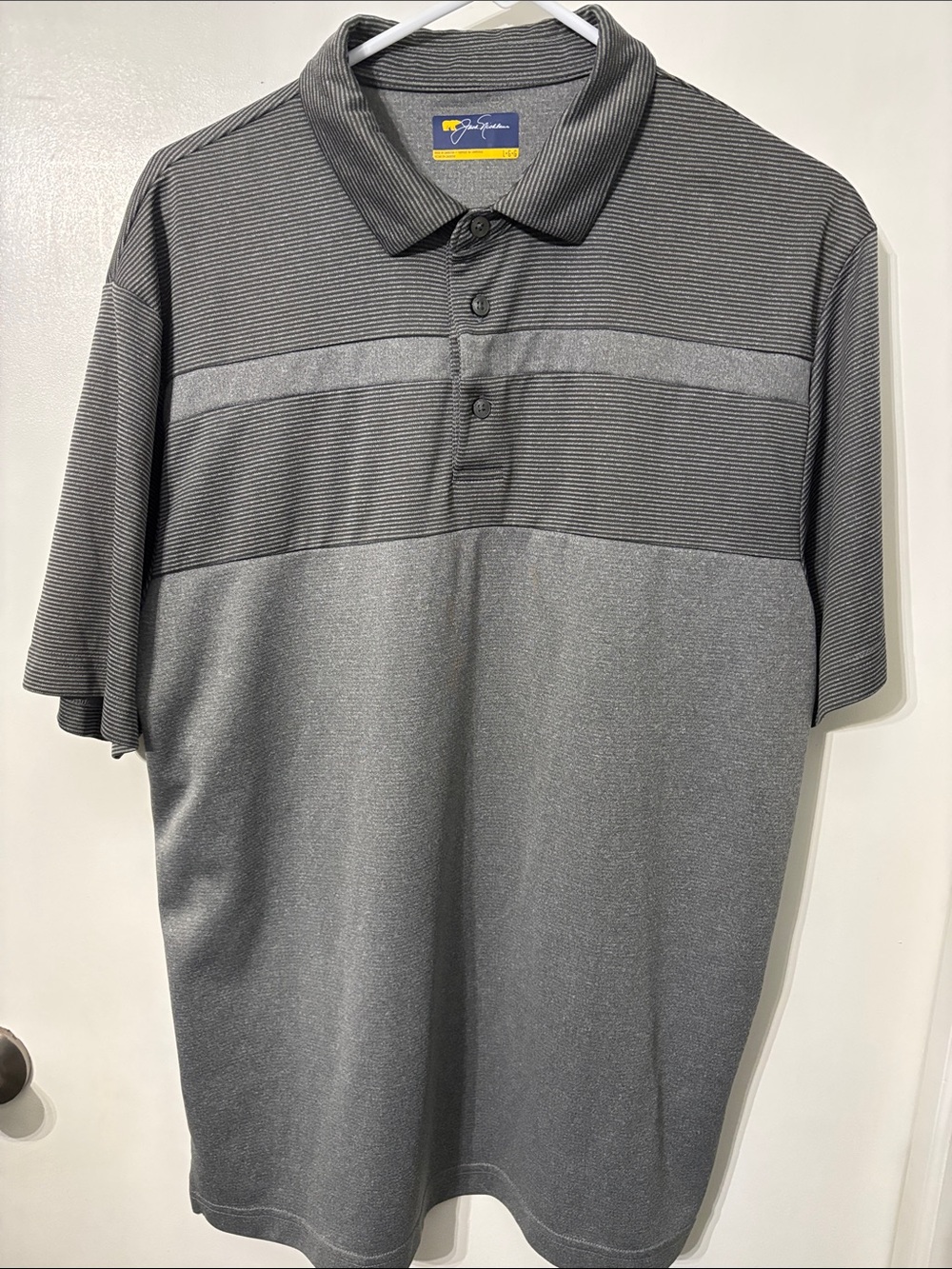 Peter Millar Men's Gray Short-Sleeve Performance Polo